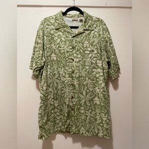 Men’s Hawaiian Shirt LL Bean Short Sleeve
